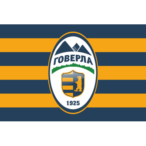 Флаг ФК «Говерла» Ужгород, Украина. Вариант-02
