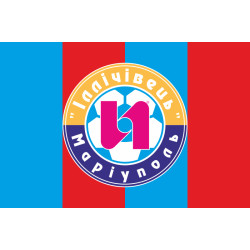 Прапор ФК «Маріуполь» Маріуполь (2002-2017, «Іллічівець»), Україна. Варіант-02 Прапор ФК «Маріуполь» Маріуполь (2002-2017, «Іллічівець»), Україна. Варіант-02