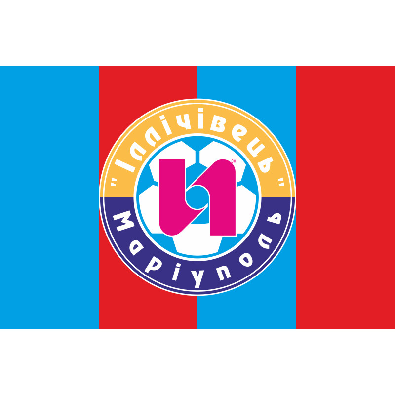 Прапор ФК «Маріуполь» Маріуполь (2002-2017, «Іллічівець»), Україна. Варіант-02 Прапор ФК «Маріуполь» Маріуполь (2002-2017, «Іллічівець»), Україна. Варіант-02