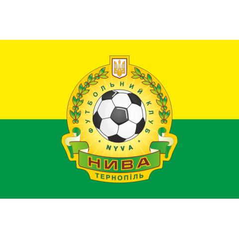 Флаг ФК «Нива» Тернополь (2001-2016), Украина. Вариант-01