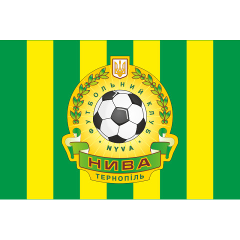 Флаг ФК «Нива» Тернополь (2001-2016), Украина. Вариант-02