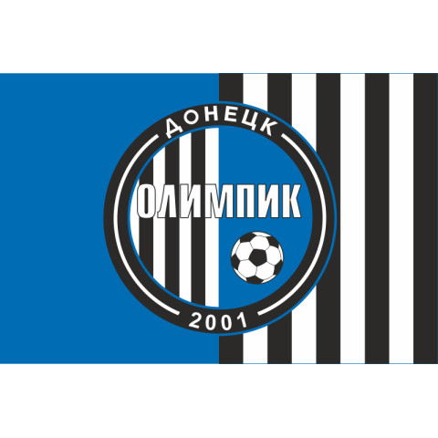 Прапор ФК «Олімпік» Донецьк (2001-2018), Україна. Варіант-01 Прапор ФК «Олімпік» Донецьк (2001-2018), Україна. Варіант-01