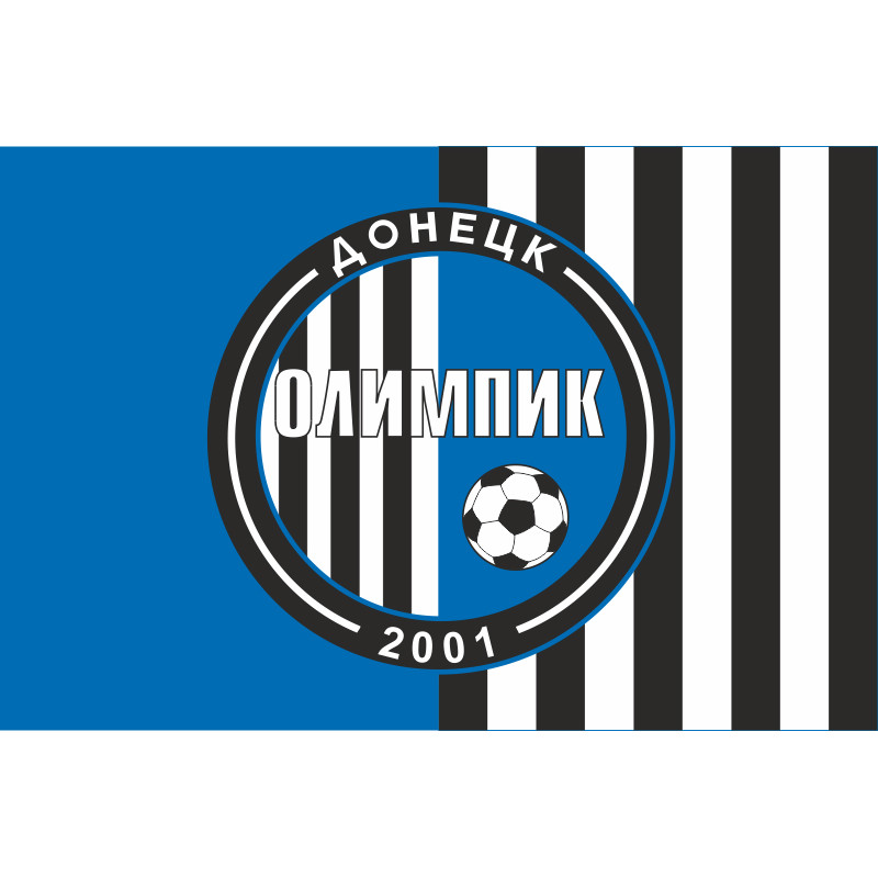 Прапор ФК «Олімпік» Донецьк (2001-2018), Україна. Варіант-01 Прапор ФК «Олімпік» Донецьк (2001-2018), Україна. Варіант-01