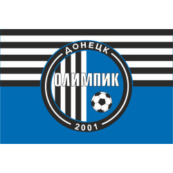 Прапор ФК «Олімпік» Донецьк (2001-2018), Україна. Варіант-02 Прапор ФК «Олімпік» Донецьк (2001-2018), Україна. Варіант-02