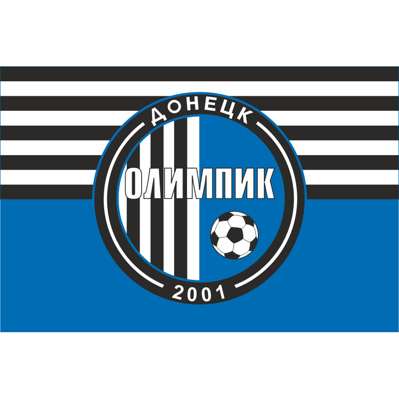 Прапор ФК «Олімпік» Донецьк (2001-2018), Україна. Варіант-02 Прапор ФК «Олімпік» Донецьк (2001-2018), Україна. Варіант-02