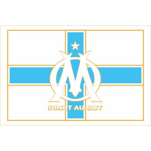 Прапор ФК «Олімпік Марсель». Варіант-01 Прапор ФК «Олімпік Марсель». Варіант-01