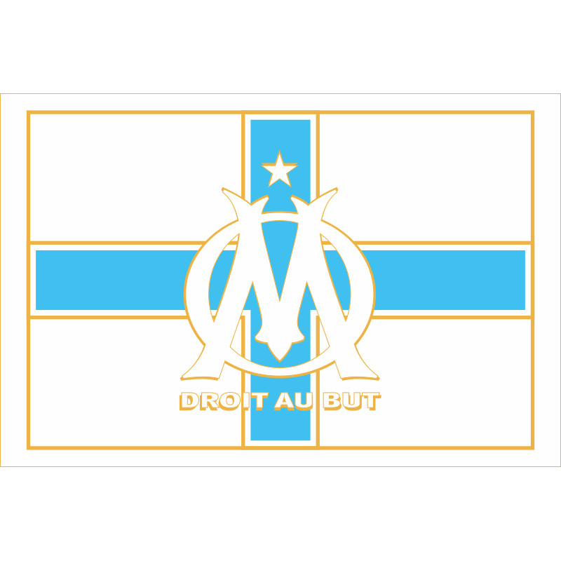 Прапор ФК «Олімпік Марсель». Варіант-01 Прапор ФК «Олімпік Марсель». Варіант-01