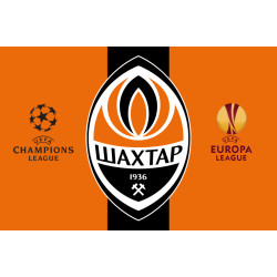 Прапор ФК «Шахтар» Донецьк, Україна. Варіант-02
