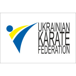 Флаг украинской федерации каратэ