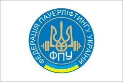 Флаг федерации пауэрлифтинга Украины