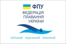 Флаг федерации плавания Украины