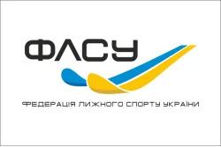 Флаг федерации лыжного спорта Украины