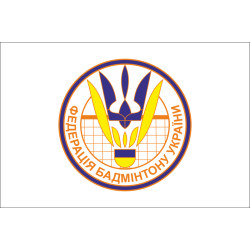 Флаг федерации бадминтона Украины. Вариант-01 Флаг федерации бадминтона Украины. Вариант-01