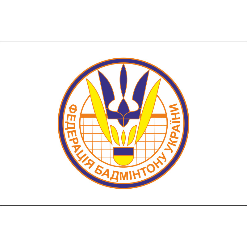Флаг федерации бадминтона Украины. Вариант-01 Флаг федерации бадминтона Украины. Вариант-01