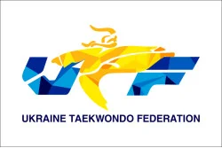 Флаг федерации тхэквондо Украины