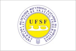 Флаг федерации фигурного катания на коньках Украины