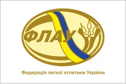 Флаг федерации легкой атлетики Украины