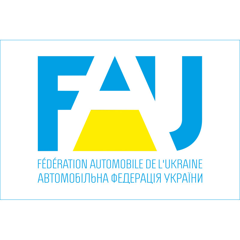 Флаг автомобильной федерации Украины. Вариант-02 Флаг автомобильной федерации Украины. Вариант-02
