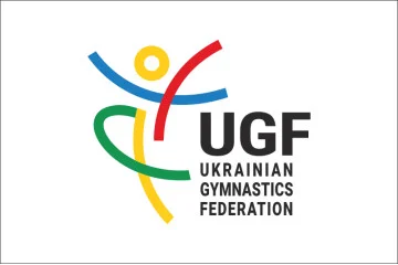 Прапор УФГ (Українська федерація гімнастики). Варіант-02 Прапор УФГ (Українська федерація гімнастики). Варіант-02