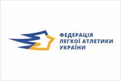 Флаг Федерации легкой атлетики Украины