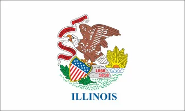 Прапор штату Іллінойс США Прапор штату Іллінойс США
