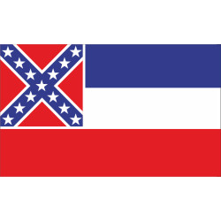 Флаг штата Миссисипи США (старый вариант)