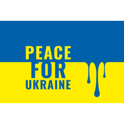 Флаг Украины «Peace for Ukraine». Вариант-01 Флаг Украины «Peace for Ukraine». Вариант-01