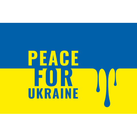 Флаг Украины «Peace for Ukraine». Вариант-01 Флаг Украины «Peace for Ukraine». Вариант-01