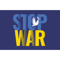 Флаг Украины «Stop Ukraine war». Вариант-05 Флаг Украины «Stop Ukraine war». Вариант-05