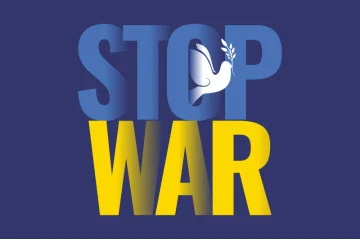 Флаг Украины «Stop Ukraine war». Вариант-05 Флаг Украины «Stop Ukraine war». Вариант-05