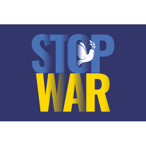 Флаг Украины «Stop Ukraine war». Вариант-05 Флаг Украины «Stop Ukraine war». Вариант-05
