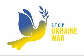 Флаг Украины «Stop Ukraine war». Вариант-01 Флаг Украины «Stop Ukraine war». Вариант-01