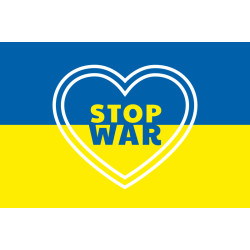 Флаг Украины «Stop Ukraine war». Вариант-02 Флаг Украины «Stop Ukraine war». Вариант-02