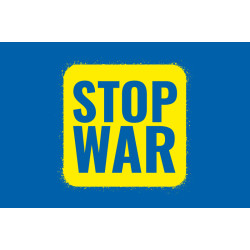 Флаг Украины «Stop Ukraine war». Вариант-03 Флаг Украины «Stop Ukraine war». Вариант-03