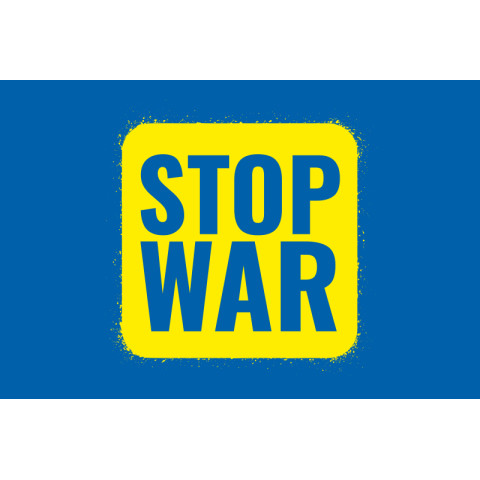 Флаг Украины «Stop Ukraine war». Вариант-03 Флаг Украины «Stop Ukraine war». Вариант-03