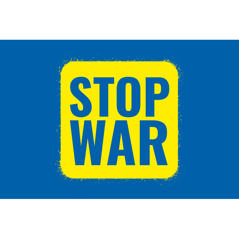 Флаг Украины «Stop Ukraine war». Вариант-03 Флаг Украины «Stop Ukraine war». Вариант-03
