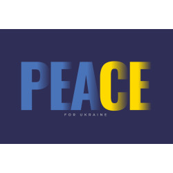 Флаг Украины «Peace for Ukraine». Вариант-02 Флаг Украины «Peace for Ukraine». Вариант-02