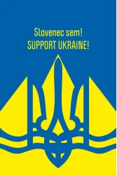 Флаг «Я словенец! Поддержите Украину!» Флаг «Я словенец! Поддержите Украину!»