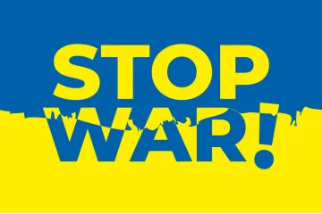 Флаг Украины «Stop Ukraine war». Вариант-07 Флаг Украины «Stop Ukraine war». Вариант-07