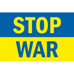 Флаг Украины «Stop Ukraine war». Вариант-08 Флаг Украины «Stop Ukraine war». Вариант-08