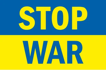 Флаг Украины «Stop Ukraine war». Вариант-08 Флаг Украины «Stop Ukraine war». Вариант-08