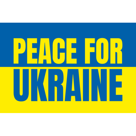 Флаг Украины «Peace for Ukraine». Вариант-03 Флаг Украины «Peace for Ukraine». Вариант-03