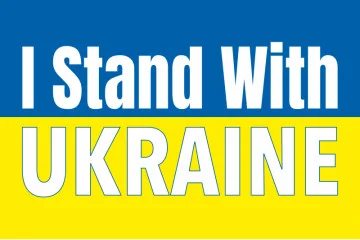Флаг Украины «I stand with Ukraine». Вариант-02 Флаг Украины «I stand with Ukraine». Вариант-02