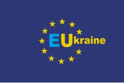 Флаг «Украина-Евросоюз». Вариант-02 Флаг «Украина-Евросоюз». Вариант-02