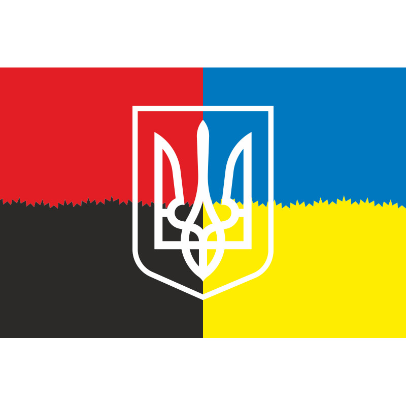 Флаг «Украина - УПА». Вариант-02 Флаг «Украина - УПА». Вариант-02