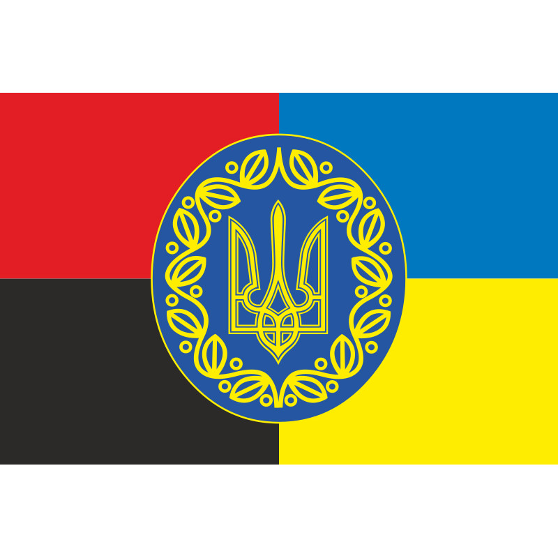 Флаг «Украина - УПА». Вариант-06 Флаг «Украина - УПА». Вариант-06