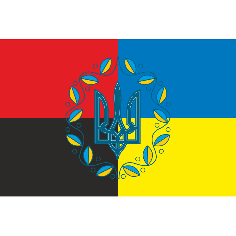 Флаг «Украина - УПА». Вариант-07 Флаг «Украина - УПА». Вариант-07