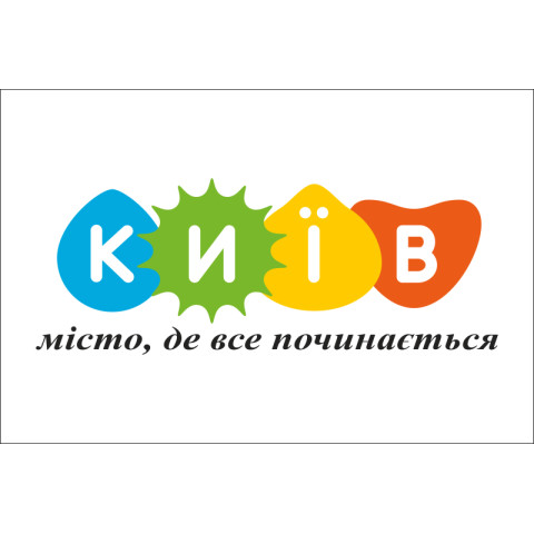 Флаг с логотипом города Киева. Вариант-01