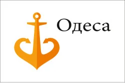 Прапор з логотипом міста Одеси. Варіант-01