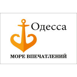 Прапор з логотипом міста Одеси. Варіант-03 Прапор з логотипом міста Одеси. Варіант-03